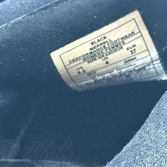 Merrell Black Suede Performance Footwear Clogs With Studded Details Womens - Picture 5 of 10